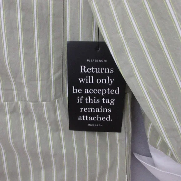 Tuckernuck Pomander Place Rohan Shirt Dress Small Green Stripe Pockets Shift NWT - Picture 3 of 13